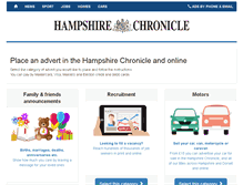 Tablet Screenshot of adbooker.hampshirechronicle.co.uk
